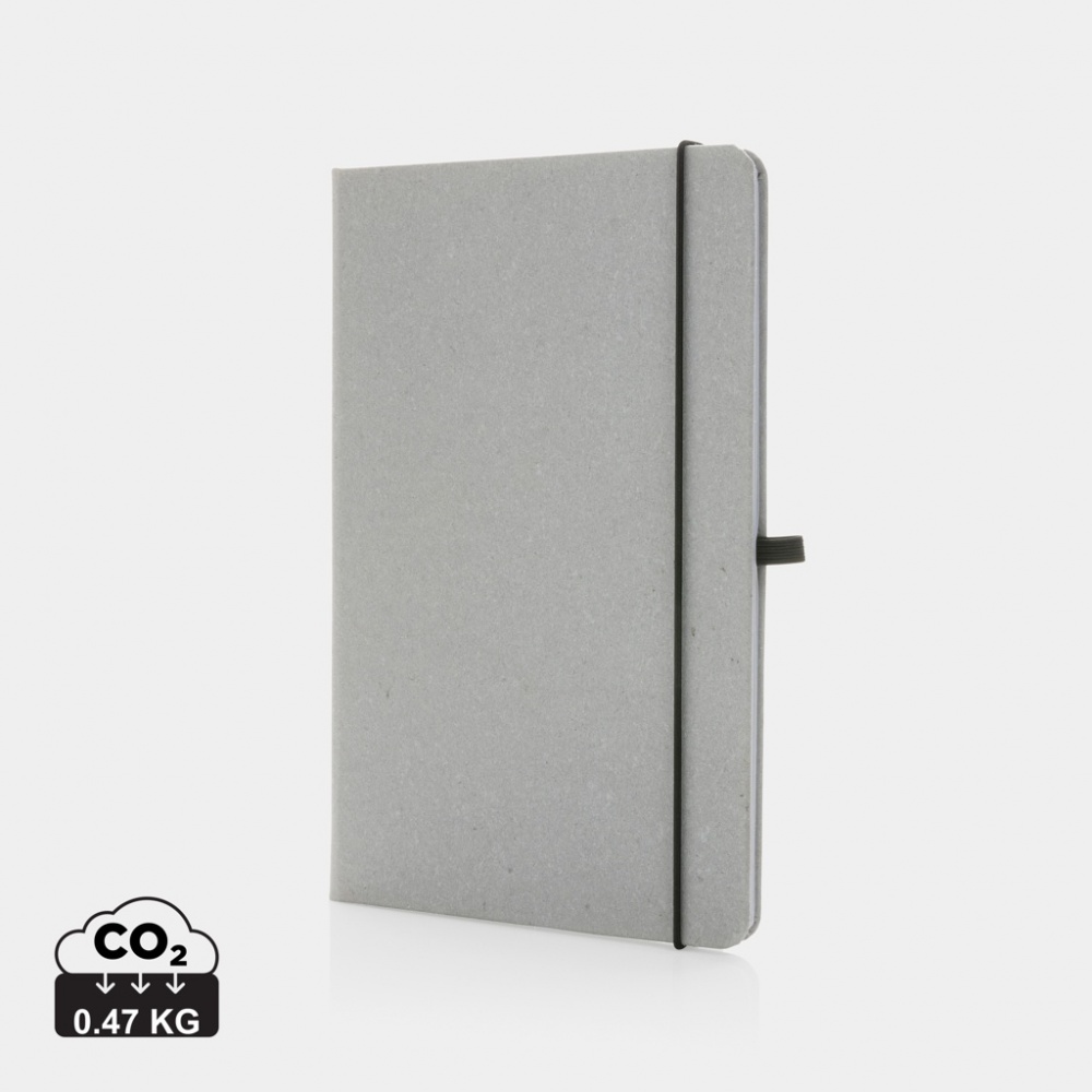 Logotrade advertising product picture of: Recycled leather hardcover notebook A5