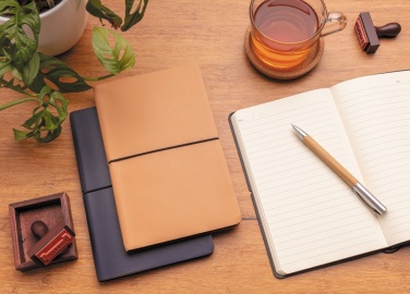 Logo trade promotional merchandise photo of: Modern deluxe softcover A5 notebook