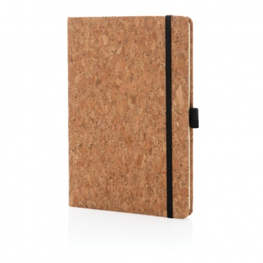 Logo trade promotional items image of: Cork hardcover notebook A5