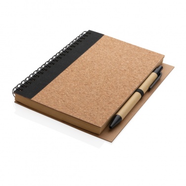 Logotrade business gifts photo of: Cork spiral notebook with pen