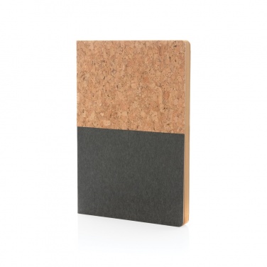 Logo trade promotional gifts picture of: A5 cork & kraft notebook
