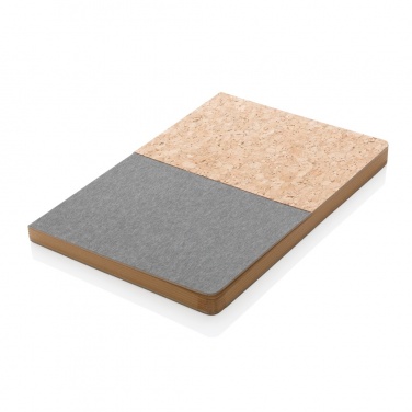 Logotrade promotional product picture of: A5 cork & kraft notebook