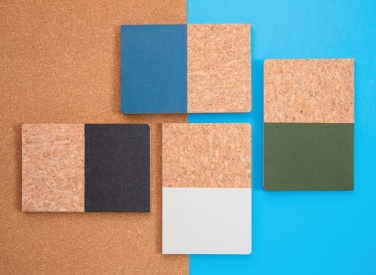 Logo trade promotional gifts picture of: A5 cork & kraft notebook