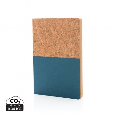 Logo trade advertising products picture of: A5 cork & kraft notebook