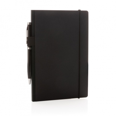 Logotrade corporate gift picture of: A5 deluxe kraft hardcover notebook