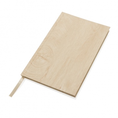 Logo trade promotional merchandise picture of: Kavana wood print A5 notebook