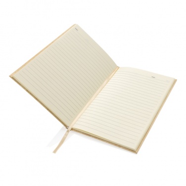 Logotrade promotional item image of: Kavana wood print A5 notebook