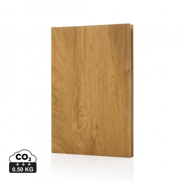 Logotrade promotional product picture of: Kavana wood print A5 notebook