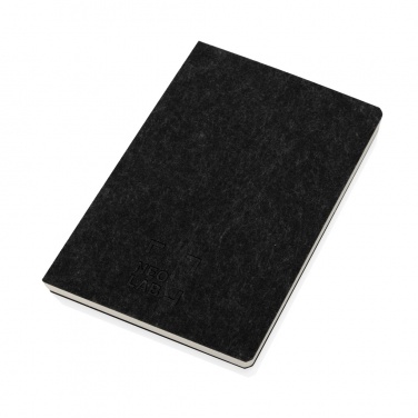 Logo trade promotional item photo of: Phrase GRS certified recycled felt A5 notebook