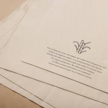 Logo trade corporate gift photo of: Stylo Sugarcane paper A5 Notebook
