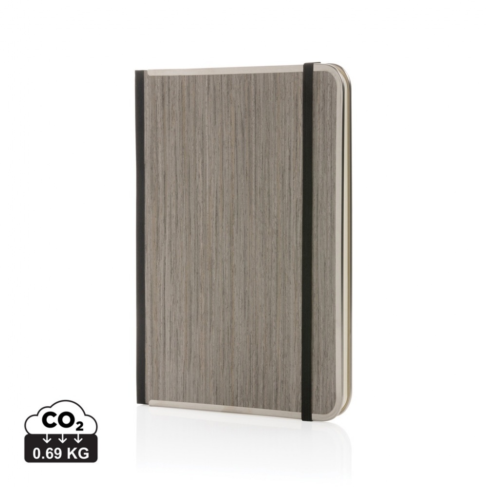 Logo trade promotional products picture of: Treeline A5 wooden cover deluxe notebook
