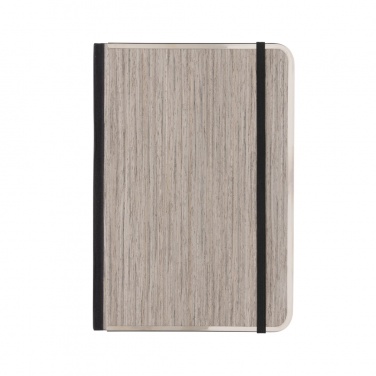 Logotrade promotional gift image of: Treeline A5 wooden cover deluxe notebook