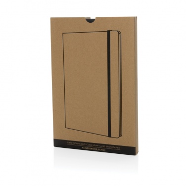 Logo trade promotional giveaway photo of: Craftstone A5 recycled kraft and stonepaper notebook