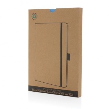 Logo trade corporate gifts image of: Sam A5 RCS certified bonded leather classic notebook