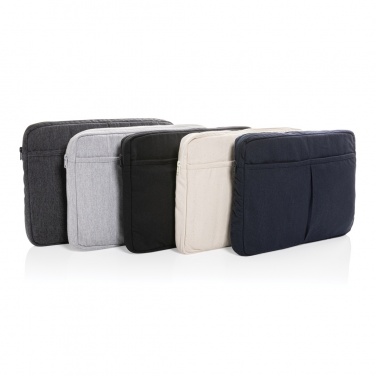 Logo trade promotional merchandise picture of: Laluka AWARE™ recycled cotton 15.6 inch laptop sleeve