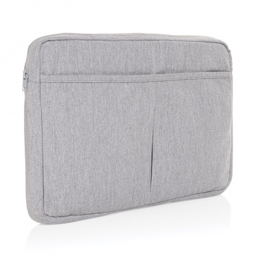 Logo trade corporate gift photo of: Laluka AWARE™ recycled cotton 15.6 inch laptop sleeve