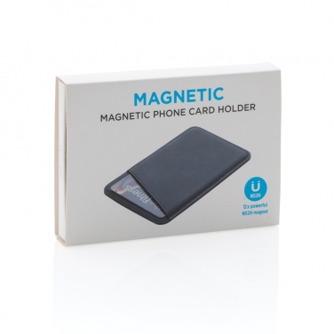 Logo trade promotional giveaway photo of: Magnetic phone card holder