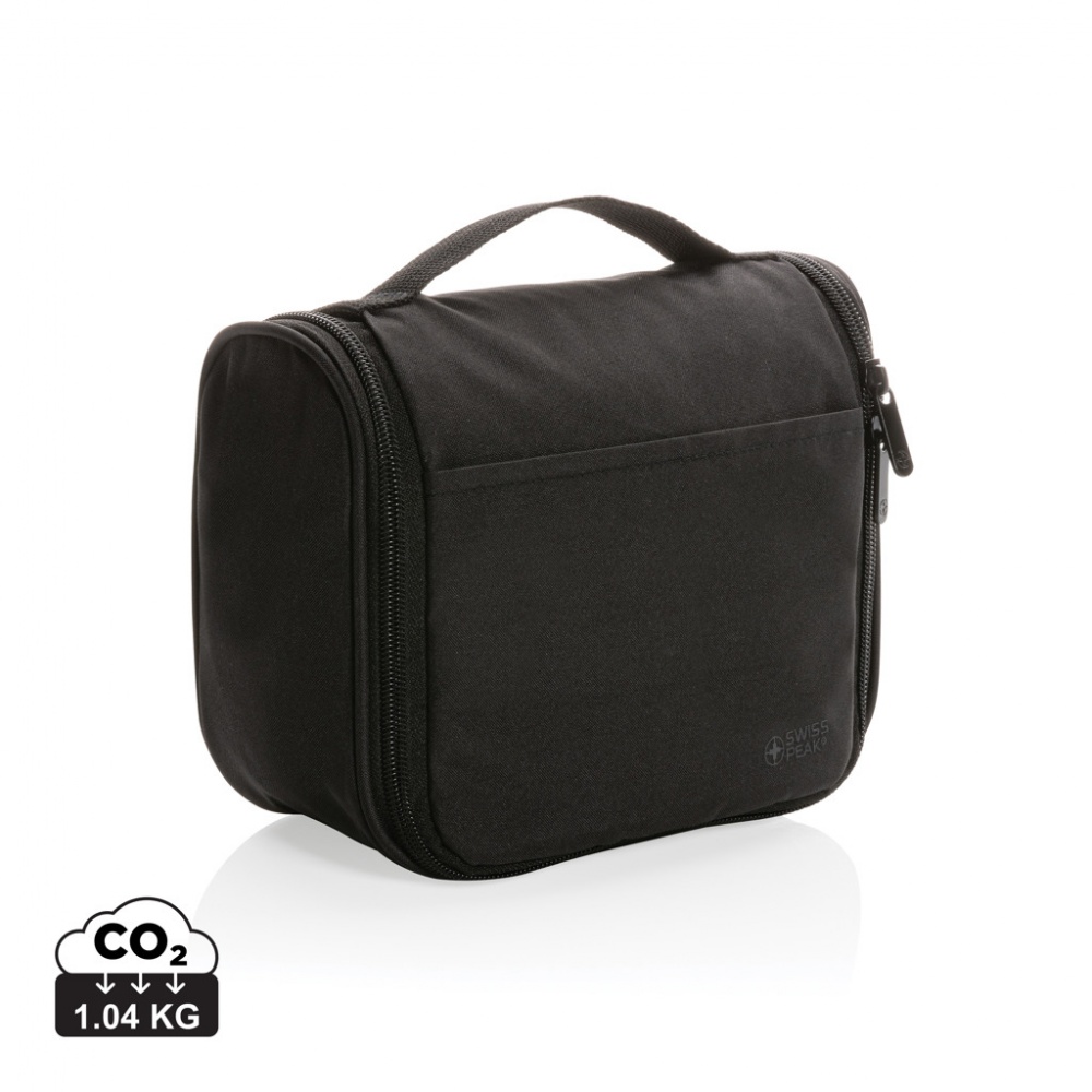 Logo trade promotional giveaway photo of: Swiss Peak Lohan AWARE™ Toiletry bag