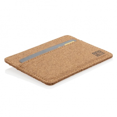 Logo trade business gifts image of: Cork secure RFID slim wallet