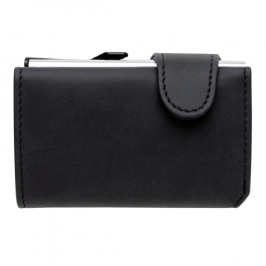 Logo trade promotional gift photo of: Standard aluminium RFID cardholder with PU wallet