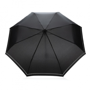 Logo trade promotional gifts picture of: 20.5"Impact AWARE™ RPET 190T pongee mini reflective umbrella