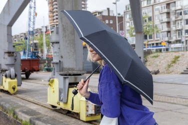 Logotrade promotional giveaway image of: 20.5"Impact AWARE™ RPET 190T pongee mini reflective umbrella
