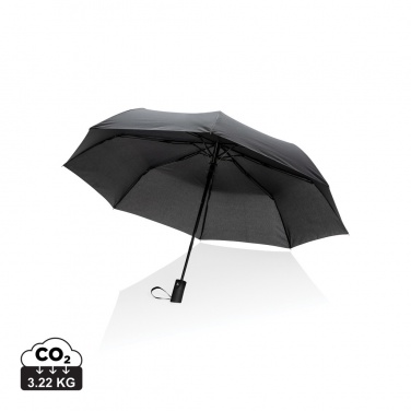 Logo trade promotional products picture of: 21" Impact AWARE™ RPET 190T mini auto open umbrella