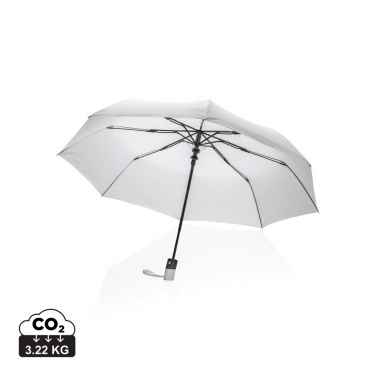Logo trade corporate gift photo of: 21" Impact AWARE™ RPET 190T mini auto open umbrella