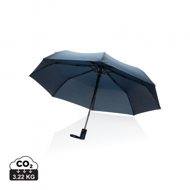 Logo trade promotional products picture of: 21" Impact AWARE™ RPET 190T mini auto open umbrella