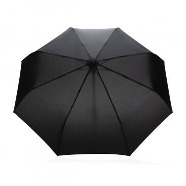 Logotrade promotional merchandise picture of: 21" Impact AWARE™ RPET 190T bamboo auto open/close umbrella