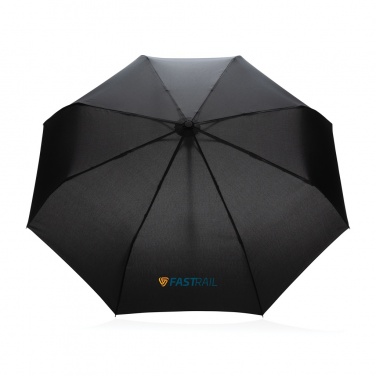 Logotrade advertising product image of: 21" Impact AWARE™ RPET 190T bamboo auto open/close umbrella