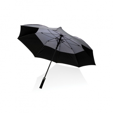Logo trade promotional merchandise image of: 27" Impact AWARE™ RPET 190T auto open stormproof umbrella