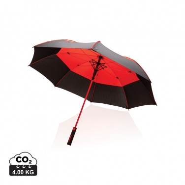 Logo trade promotional items image of: 27" Impact AWARE™ RPET 190T auto open stormproof umbrella