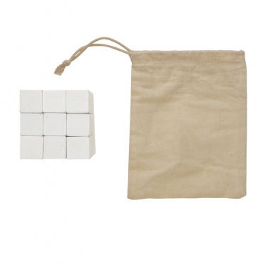 Logo trade business gift photo of: Wooden brain game in canvas pouch