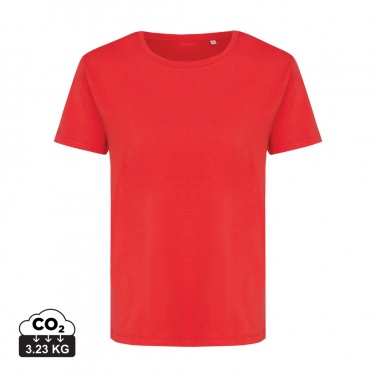 Logo trade promotional merchandise image of: Iqoniq Yala women lightweight recycled cotton t-shirt
