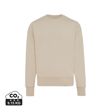 Logo trade promotional merchandise picture of: Iqoniq Kruger relaxed recycled cotton crew neck
