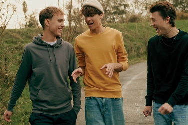 Logo trade promotional items image of: Iqoniq Etosha lightweight recycled cotton crew neck