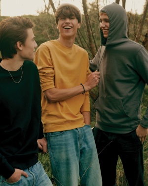 Logotrade promotional gift image of: Iqoniq Etosha lightweight recycled cotton crew neck