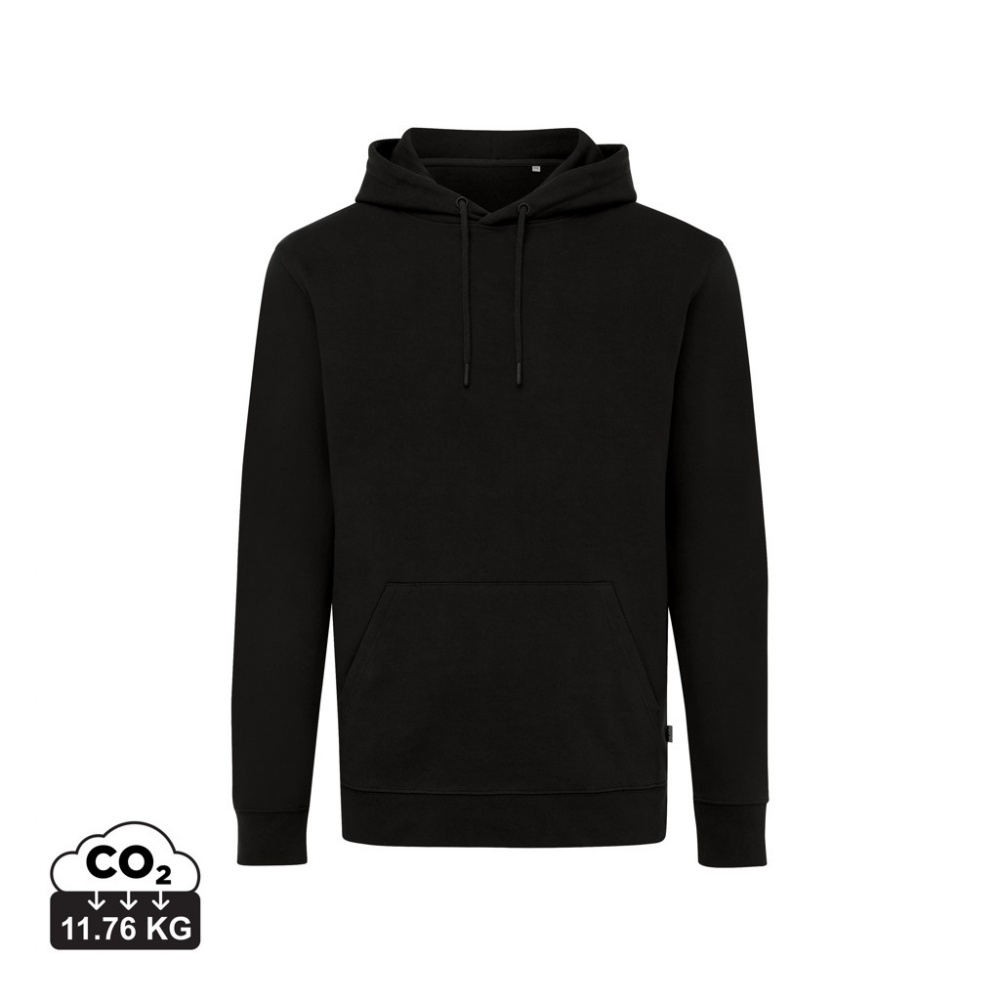 Logo trade corporate gifts image of: Iqoniq Jasper recycled cotton hoodie