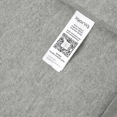 Logo trade promotional giveaways picture of: Iqoniq Torres recycled cotton hoodie undyed
