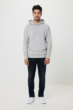 Logo trade promotional merchandise photo of: Iqoniq Torres recycled cotton hoodie undyed