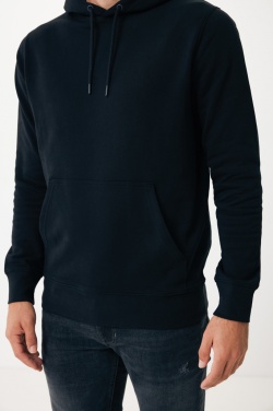 Logo trade promotional merchandise image of: Iqoniq Rila lightweight recycled cotton hoodie