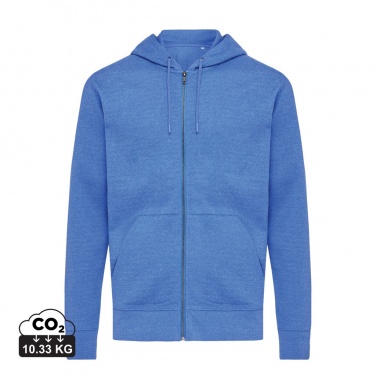 Logo trade promotional giveaways image of: Iqoniq Abisko recycled cotton zip through hoodie