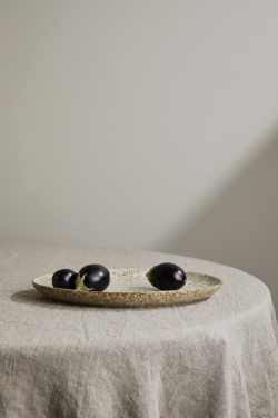 Logo trade advertising products image of: VINGA Nuvem stoneware serving plate