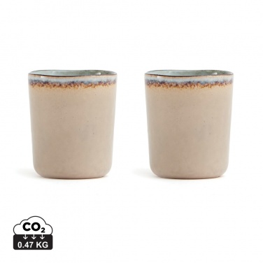 Logo trade promotional item photo of: VINGA Nomimono stoneware mug, 2 pcs set