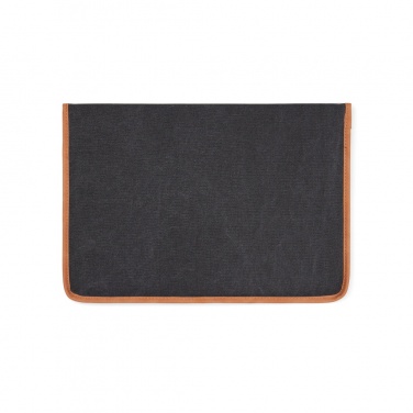 Logo trade promotional giveaway photo of: VINGA Bosler GRS recycled canvas 14" laptop sleeve