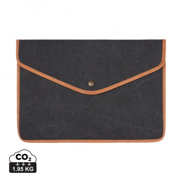 Logotrade promotional giveaway image of: VINGA Bosler GRS recycled canvas 16" laptop sleeve