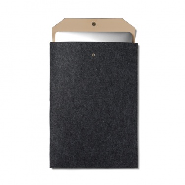 Logo trade advertising products picture of: VINGA Albon GRS recycled felt 17" laptop sleeve