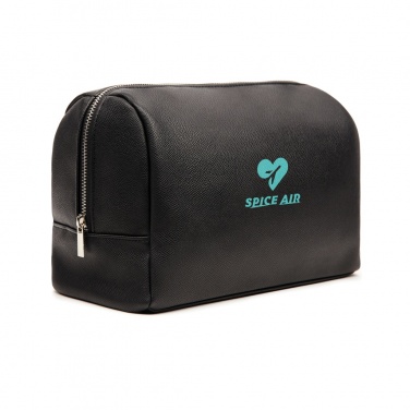 Logo trade promotional merchandise picture of: VINGA Bermond RCS recycled PU toiletry bag
