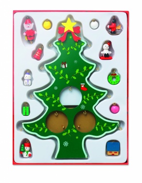 Logotrade advertising product image of: Wooden xmas tree decoration